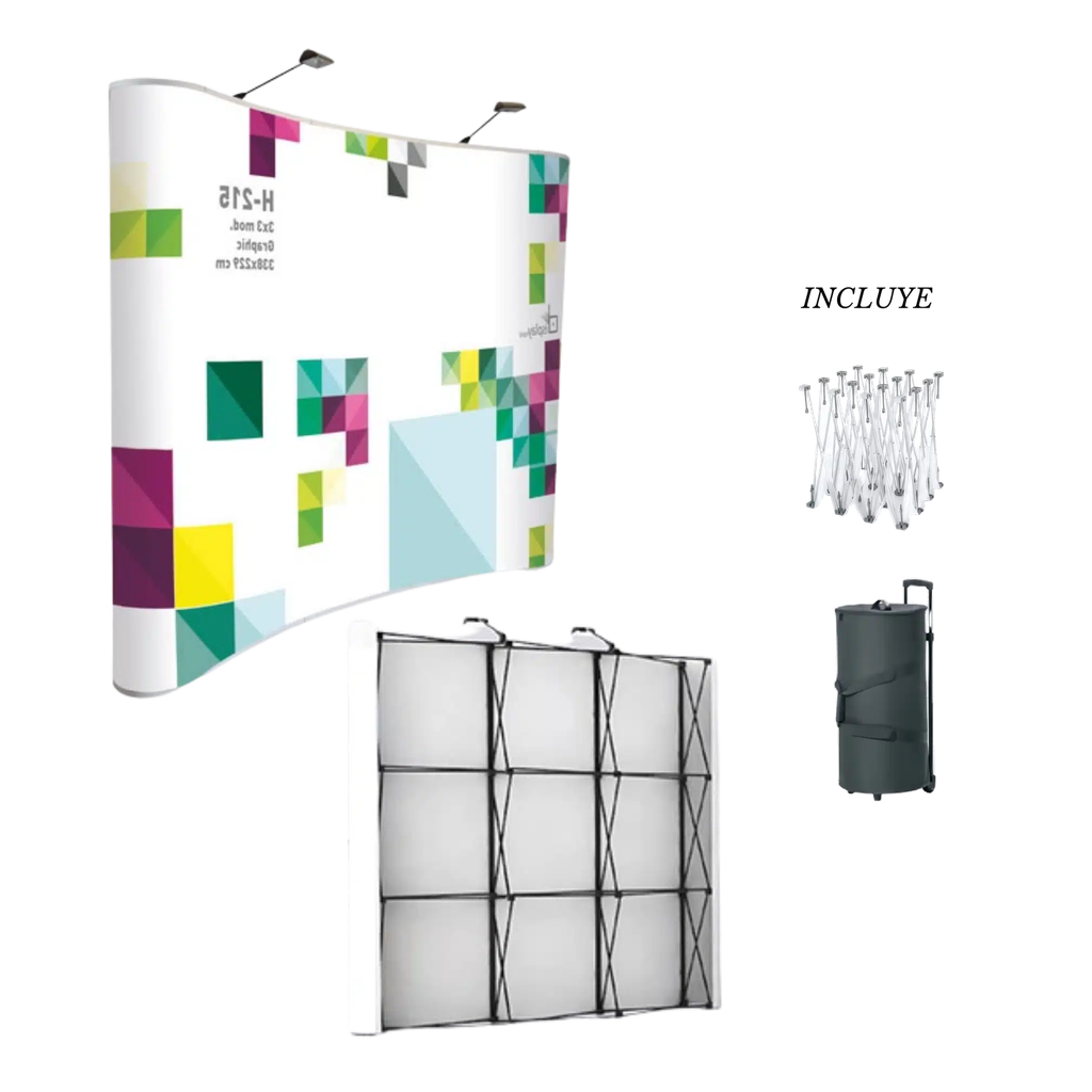 [125] Backing PopUp Curvo (230x230cm)