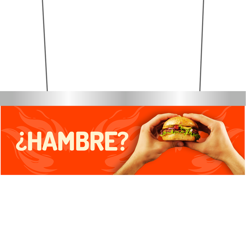 [136] Ligth Box Ultradelgada Doble Lado Horizontal (90x35cm)