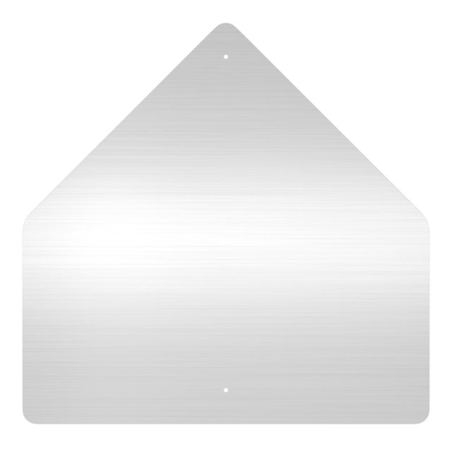 Placa Pentagono de Aluminio Anodizado (60x60cm)