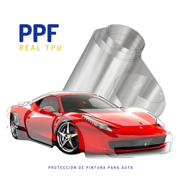 [309.1] Vinyl PPF COLOR 7,5 mil Proteccion Pintura TPU 7 años (Negro Piano)