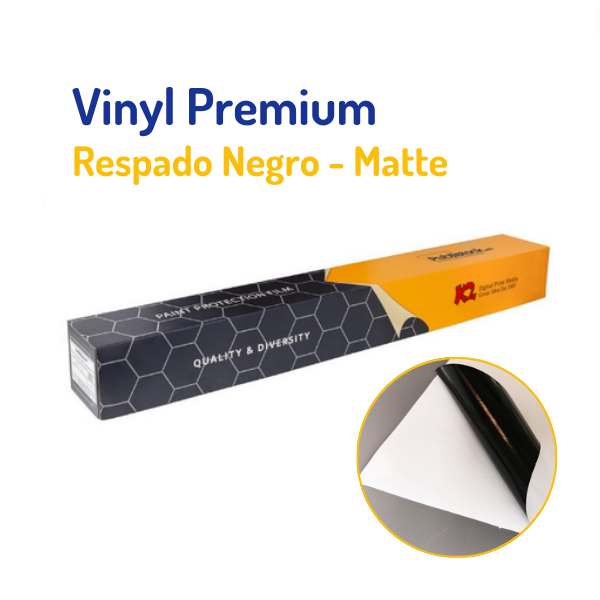 Vinyl de Impresión Matte/R. Negro 100μm (127cm)