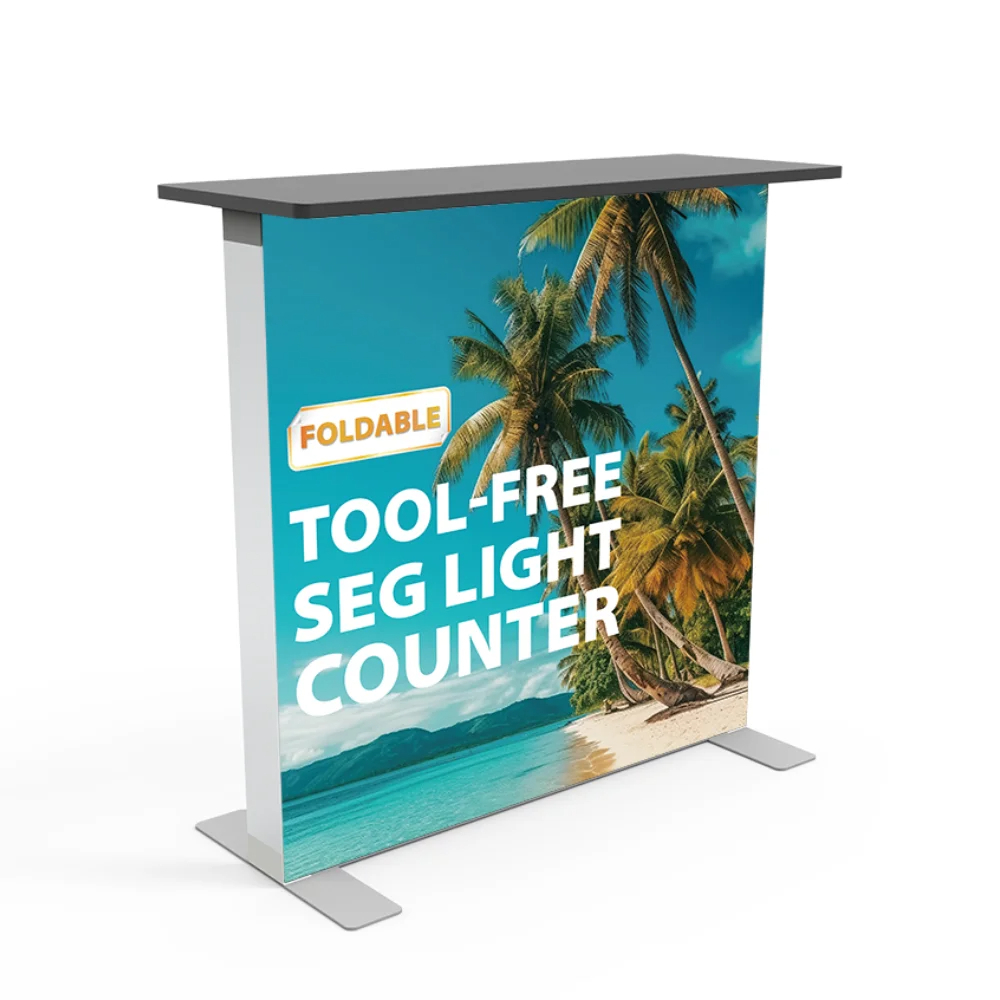 Counter Textil SEG con iluminación