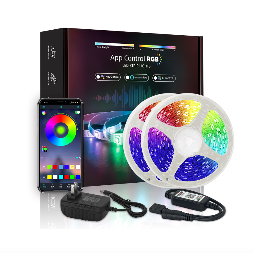 LED / RGB, 5m /roll, Bluetooth app + Control | Publistock.ec