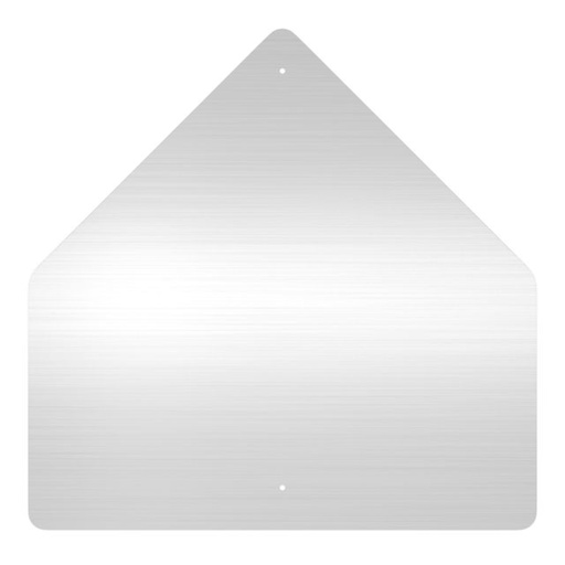 Placa Pentagono de Aluminio Anodizado
